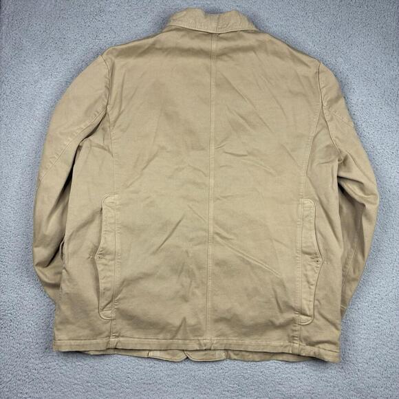 Beretta Canvas Field Jacket Men’s XL EU 48 Beige Wool Lined Barn Coat Italy - Picture 5 of 12